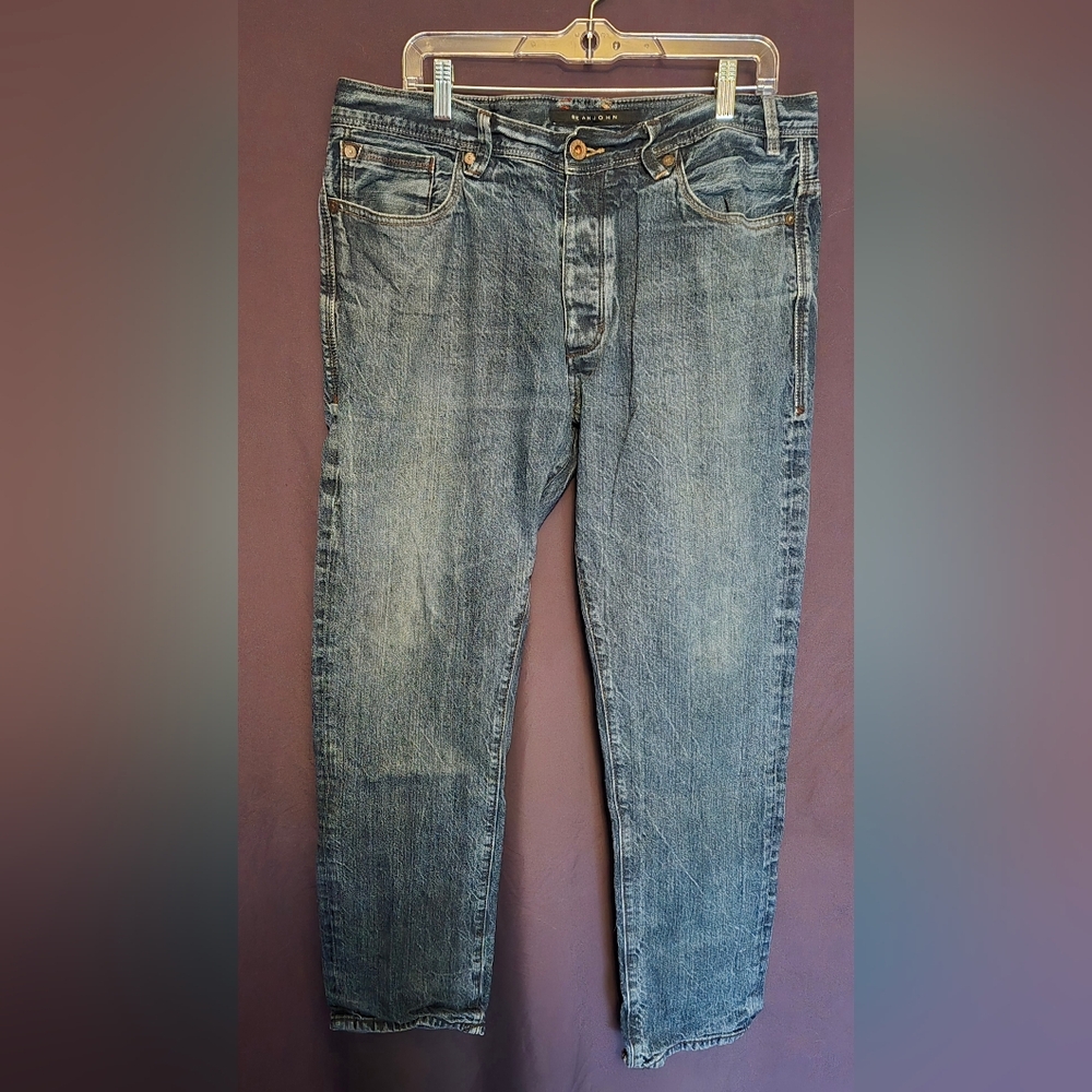 Vintage Sean John Jeans Baggy Fit Distressed Jeans